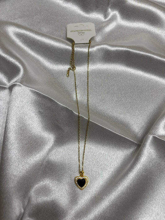 Collana cuore brillante